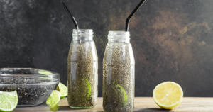 What is the role of chia seed water in reducing belly fat?